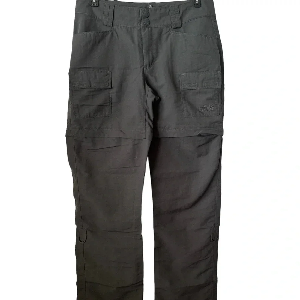 THE NORTH FACE Convertible Women’s Outdoor Active Athletic Gray Pants Size 4 - Picture 1 of 11